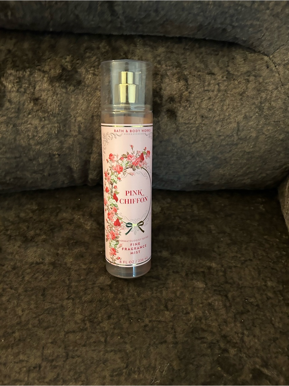 Bath & Body Works Pink Chiffon Fragrance Mist - Pink & Gold Accents